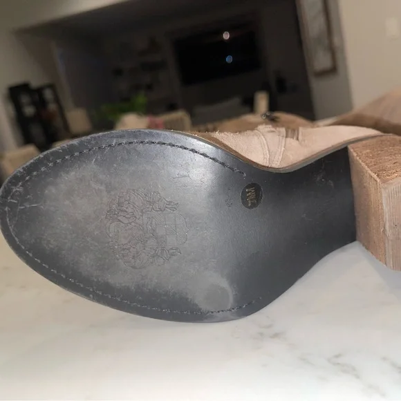 Vince Camuto “Madolee” Taupe Suede Over-the-Knee Block Heel Boots - Picture 9 of 16